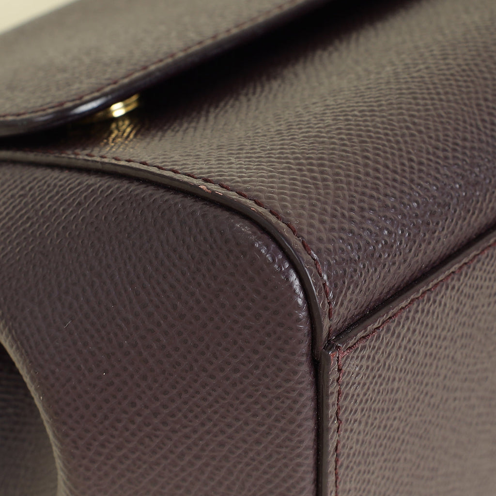 Dolce & Gabbana Dark Aubergine Dauphine Sicily Small Bag