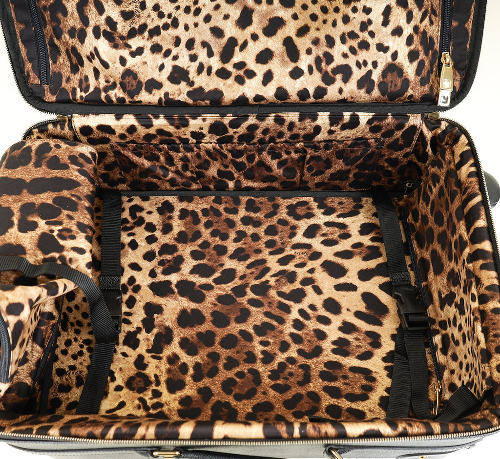 Dolce & Gabbana Black Trolley Luggage