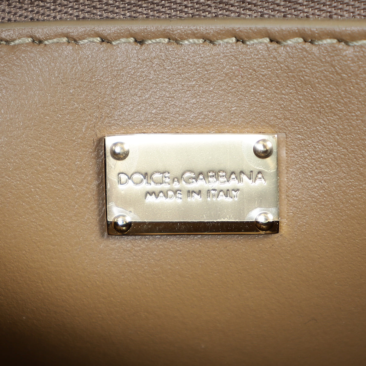 Dolce & Gabbana Metallic Gold DG Logo FLap Crossbody Bag
