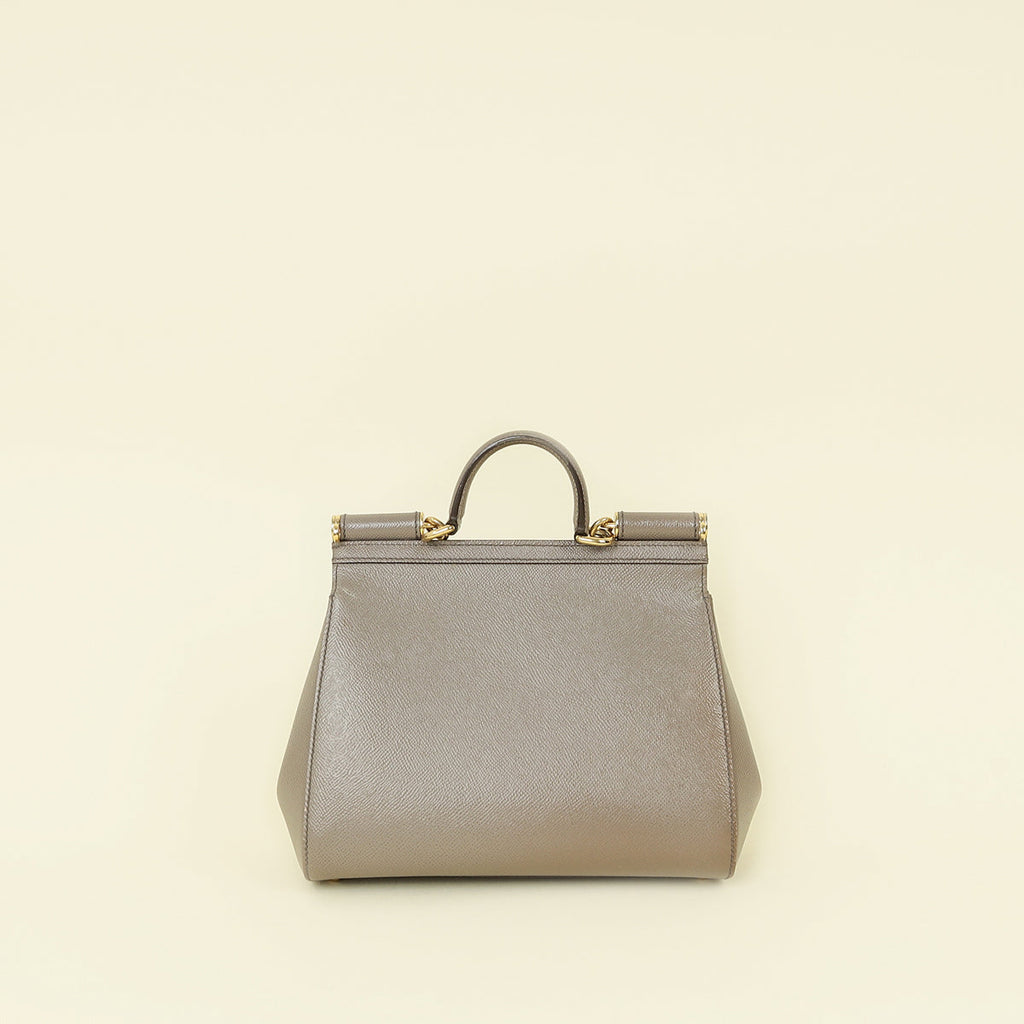 Dolce & Gabbana Gray Sicily Medium Bag