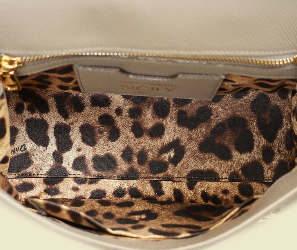 Dolce & Gabbana Gray Sicily Medium Bag