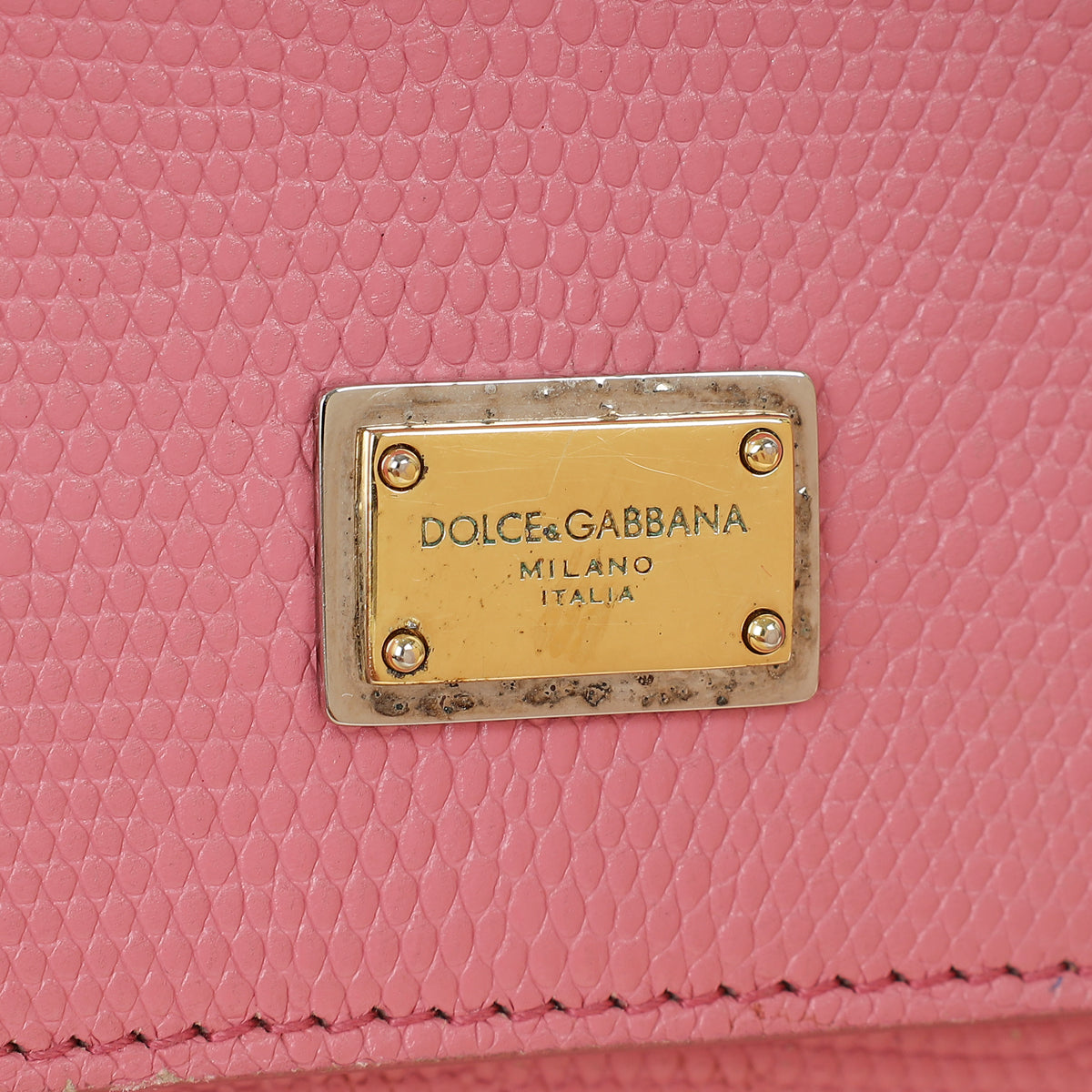 Dolce & Gabbana Pink Iguana Print Sicily Medium Bag