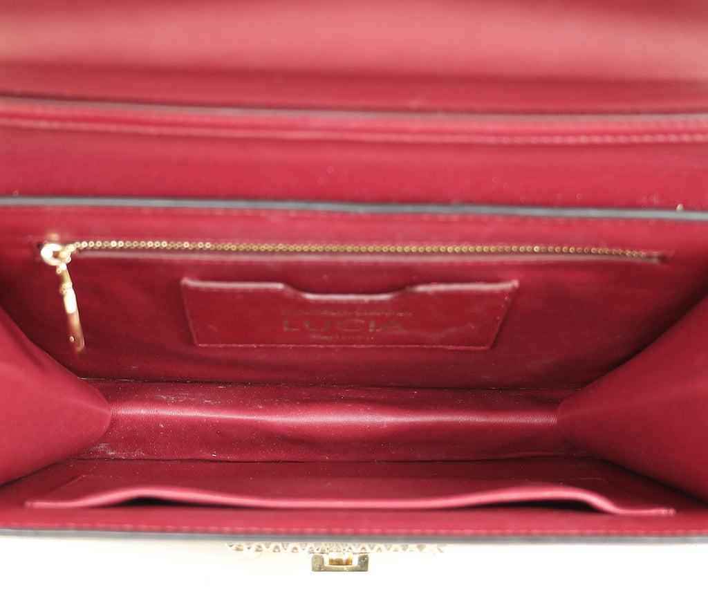 Dolce & Gabbana Pink Multicolor Lucia Queen Embellished Shoulder Bag