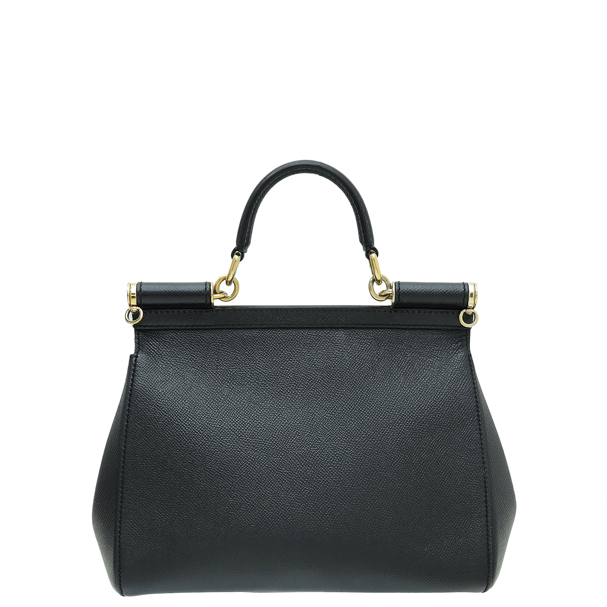Dolce & Gabbana Black Dauphine Sicily Medium Bag