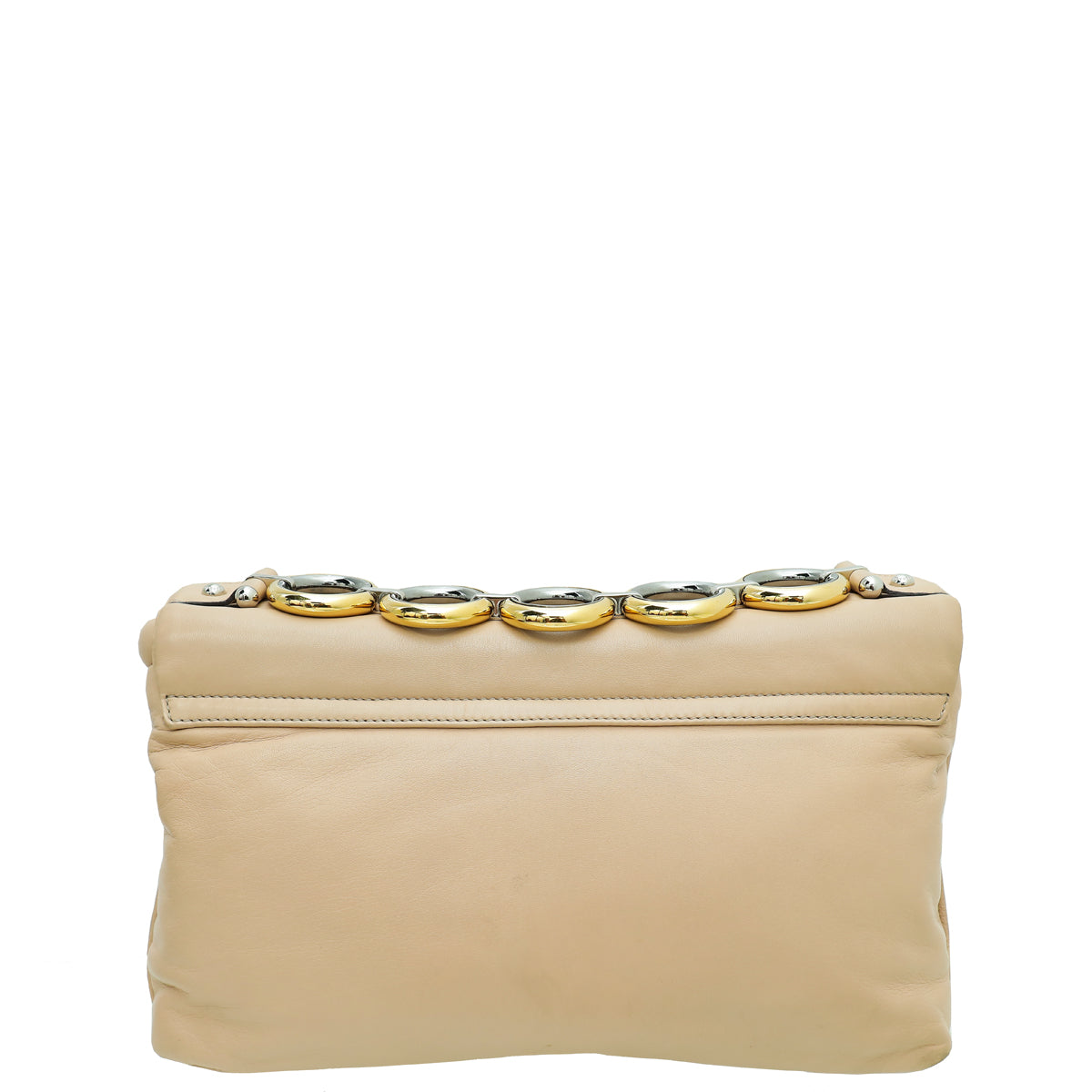 Dolce & Gabbana Beige Miss Dico Soft Flap Shoulder Bag