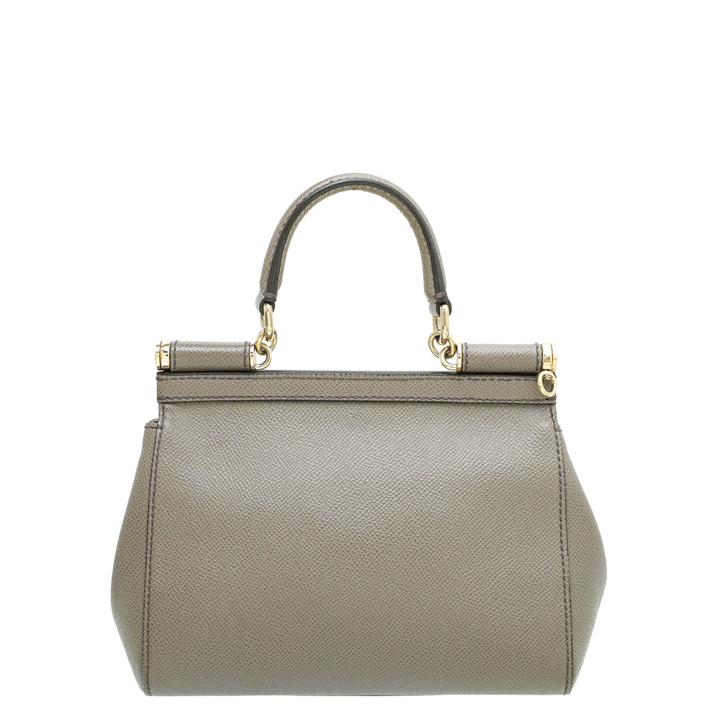Dolce & Gabbana Gray Dauphine Sicily Small Bag