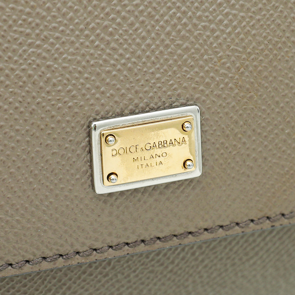 Dolce & Gabbana Gray Dauphine Sicily Small Bag
