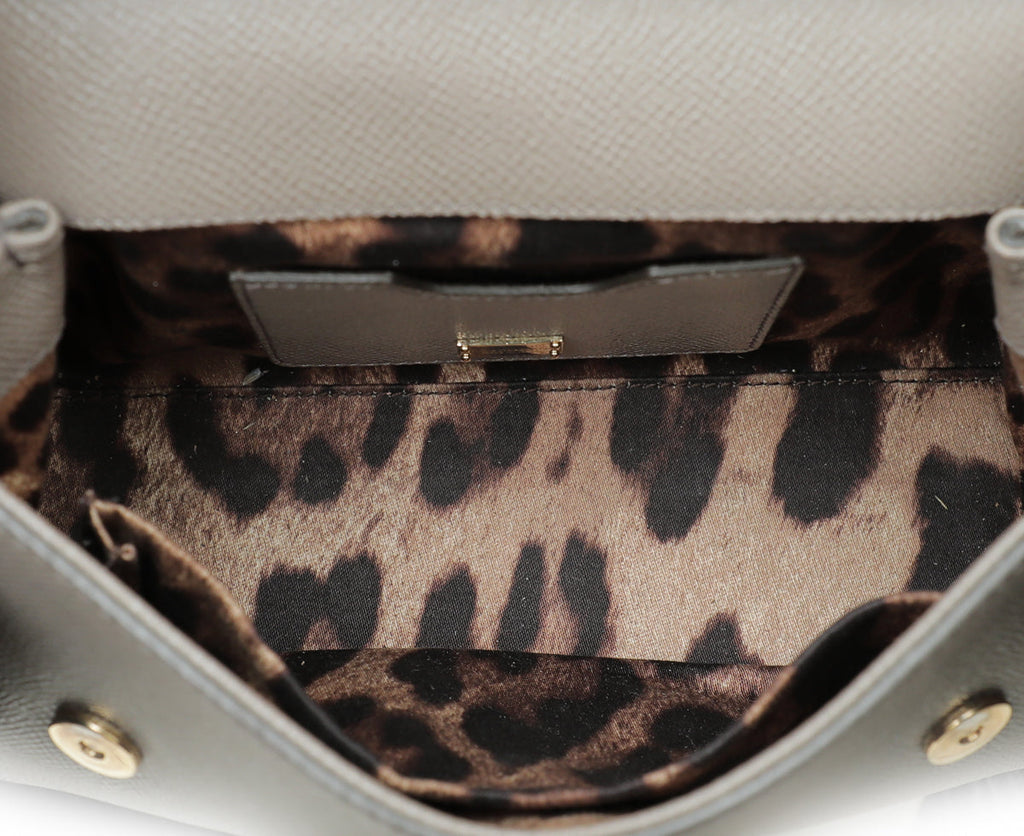 Dolce & Gabbana Gray Dauphine Sicily Small Bag