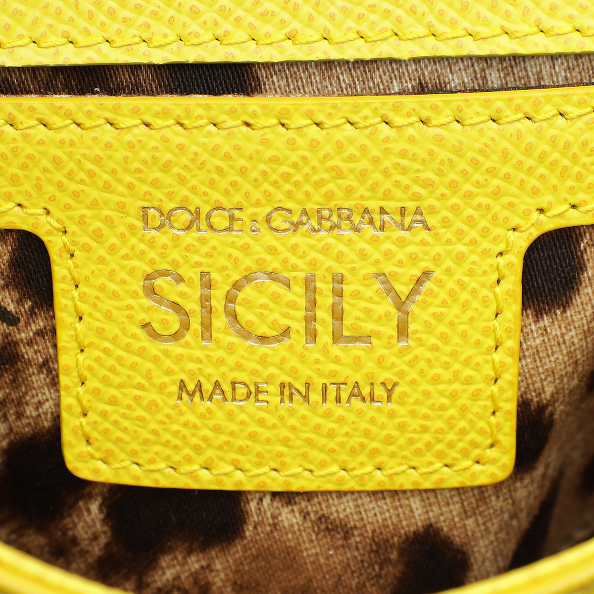 Dolce & Gabbana Yellow Elongated Sicily Small Bag