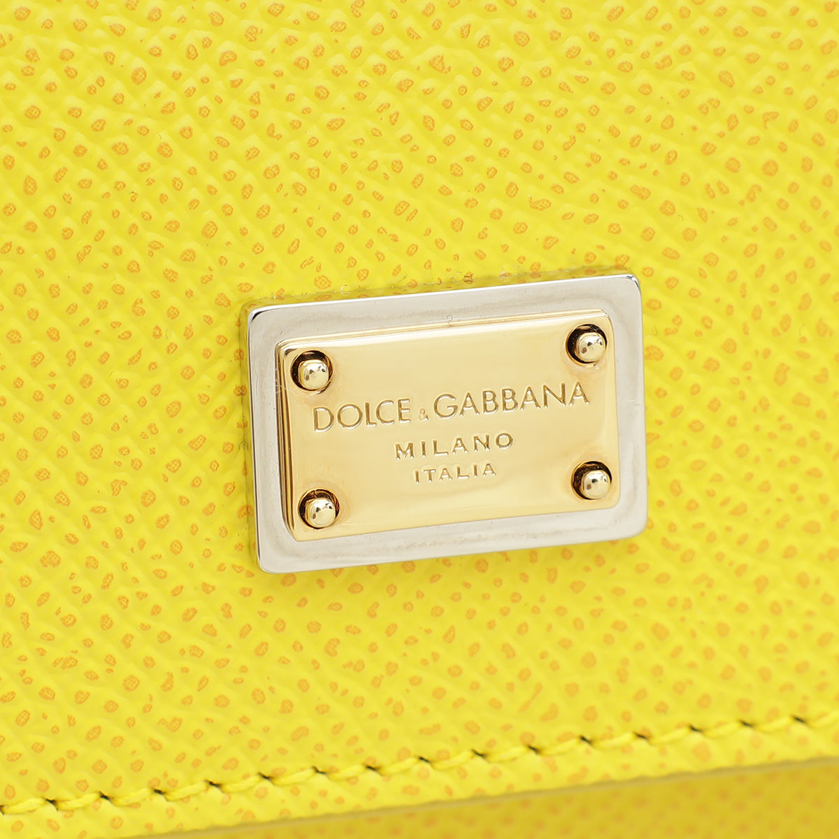 Dolce & Gabbana Yellow Elongated Sicily Small Bag