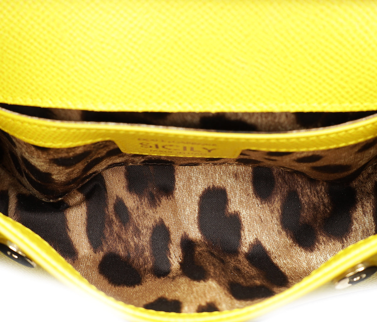 Dolce & Gabbana Yellow Elongated Sicily Small Bag