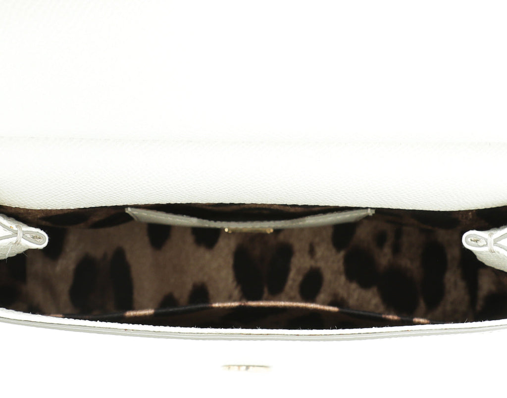 Dolce & Gabbana White Sicily Small Bag