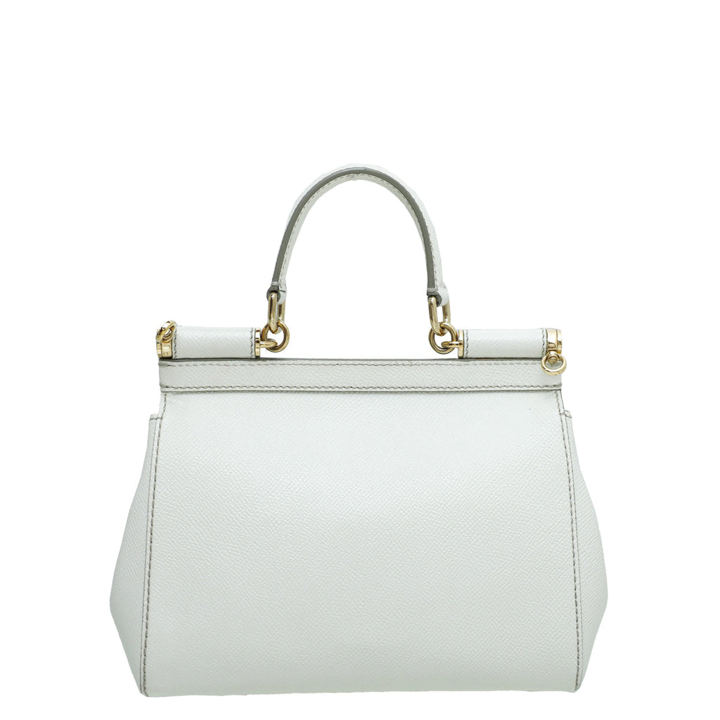 Dolce & Gabbana White Sicily Small Bag