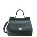 Dolce & Gabbana Black Dauphine Sicily Medium Bag