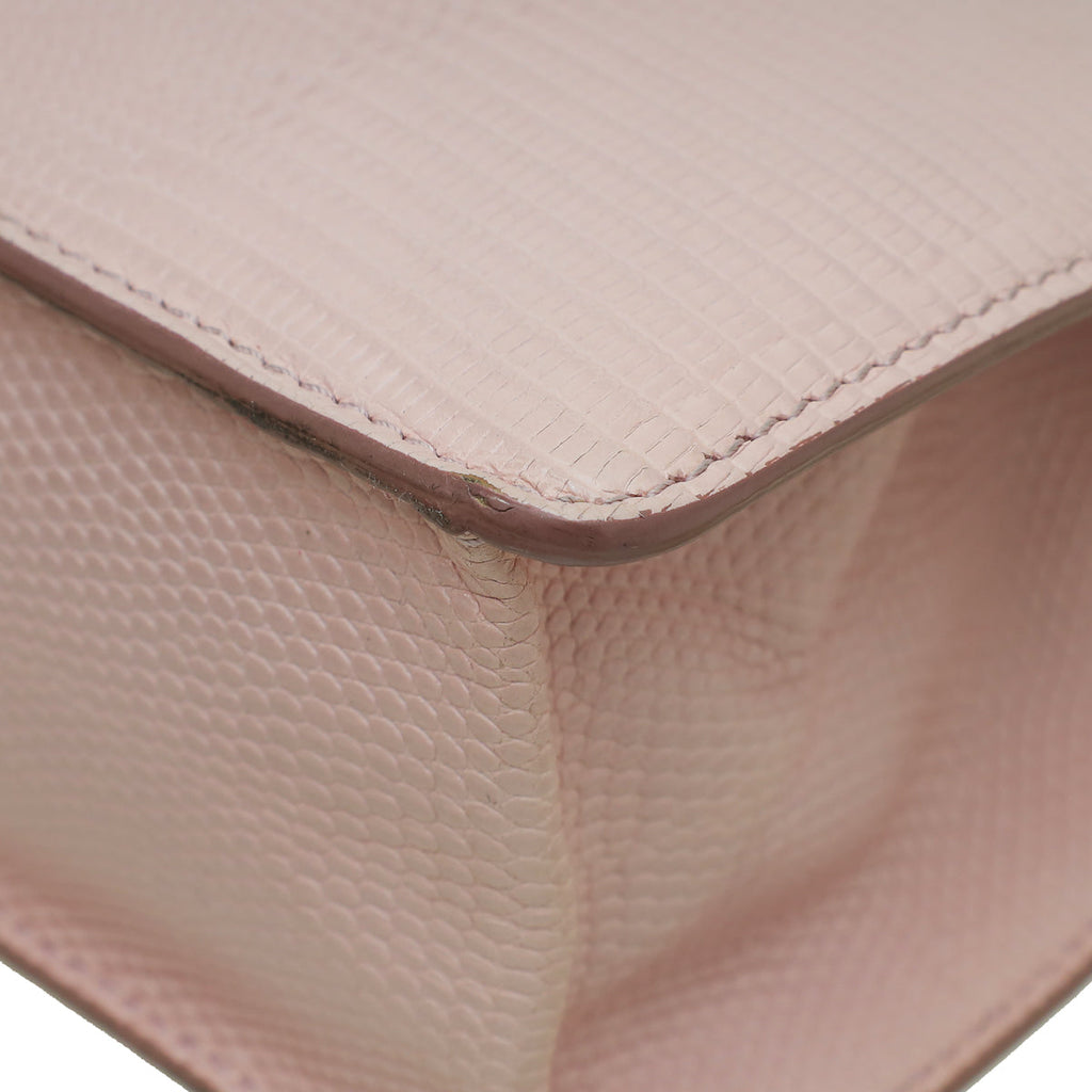 Dolce & Gabbana Pink Iguana Print Lucia Shoulder Bag