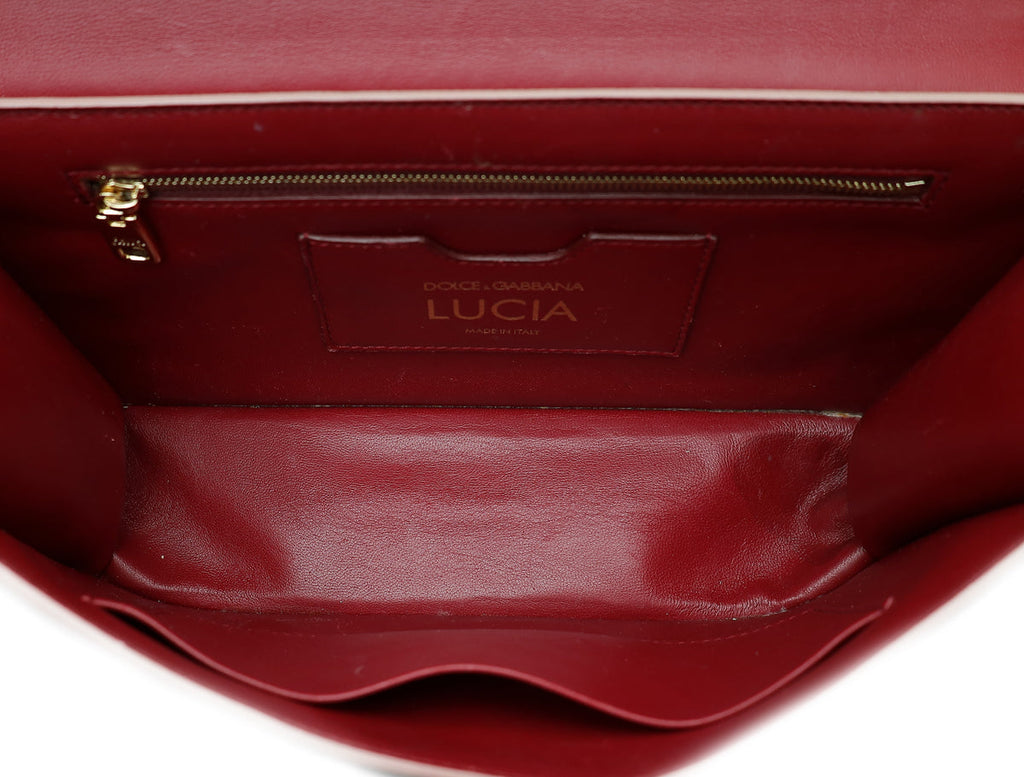 Dolce & Gabbana Pink Iguana Print Lucia Shoulder Bag