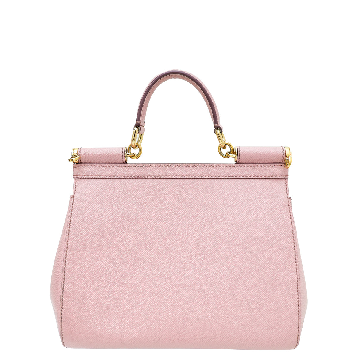 Dolce & Gabbana Light Pink Dauphine Sicily Medium Bag