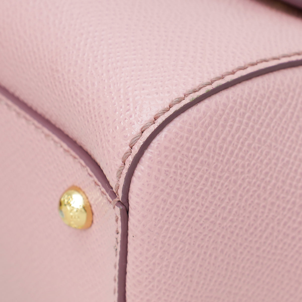 Dolce & Gabbana Light Pink Dauphine Sicily Medium Bag