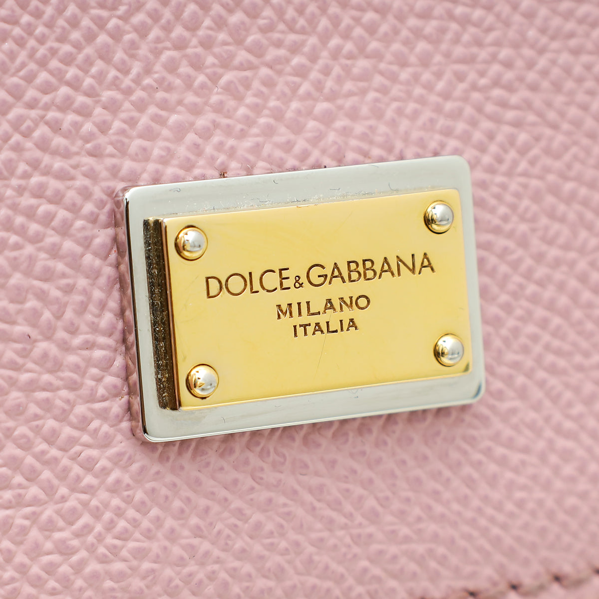 Dolce & Gabbana Light Pink Dauphine Sicily Medium Bag