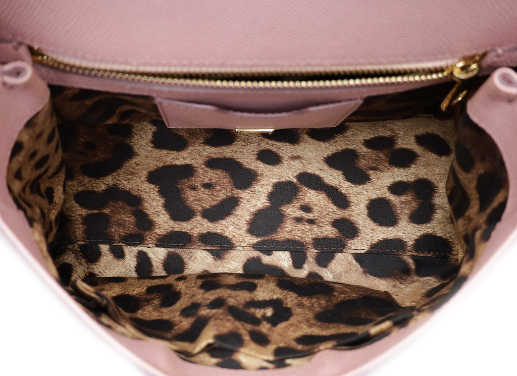 Dolce & Gabbana Light Pink Dauphine Sicily Medium Bag