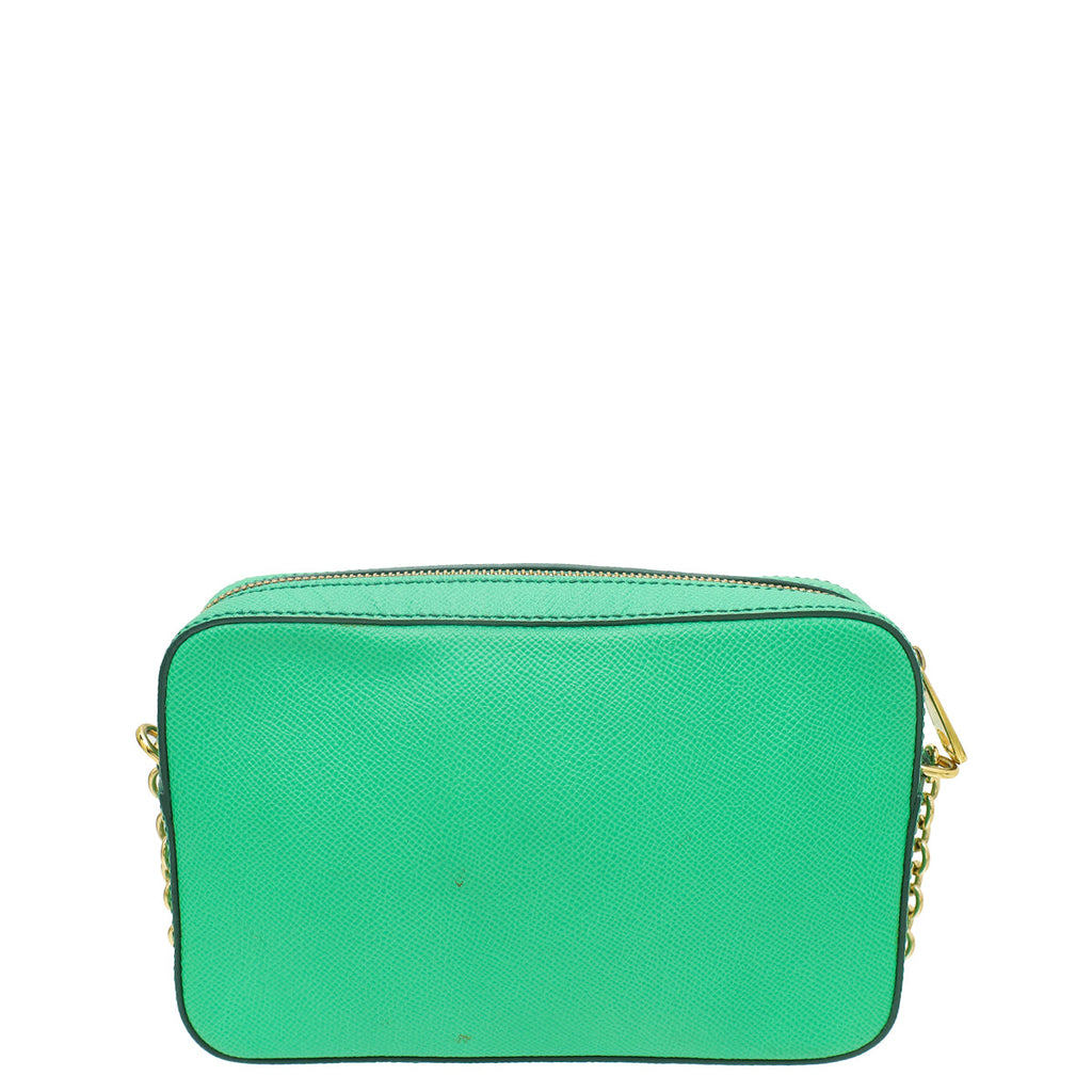 Dolce & Gabbana Green Dauphine Chain Camera Bag