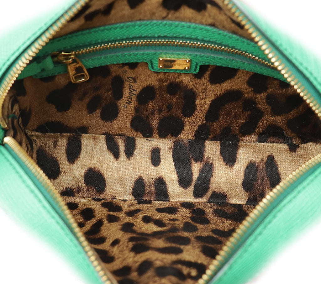 Dolce & Gabbana Green Dauphine Chain Camera Bag