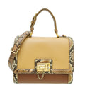 Dolce & Gabbana Tricolor Dauphine & Python Monica Medium Top Handle Bag