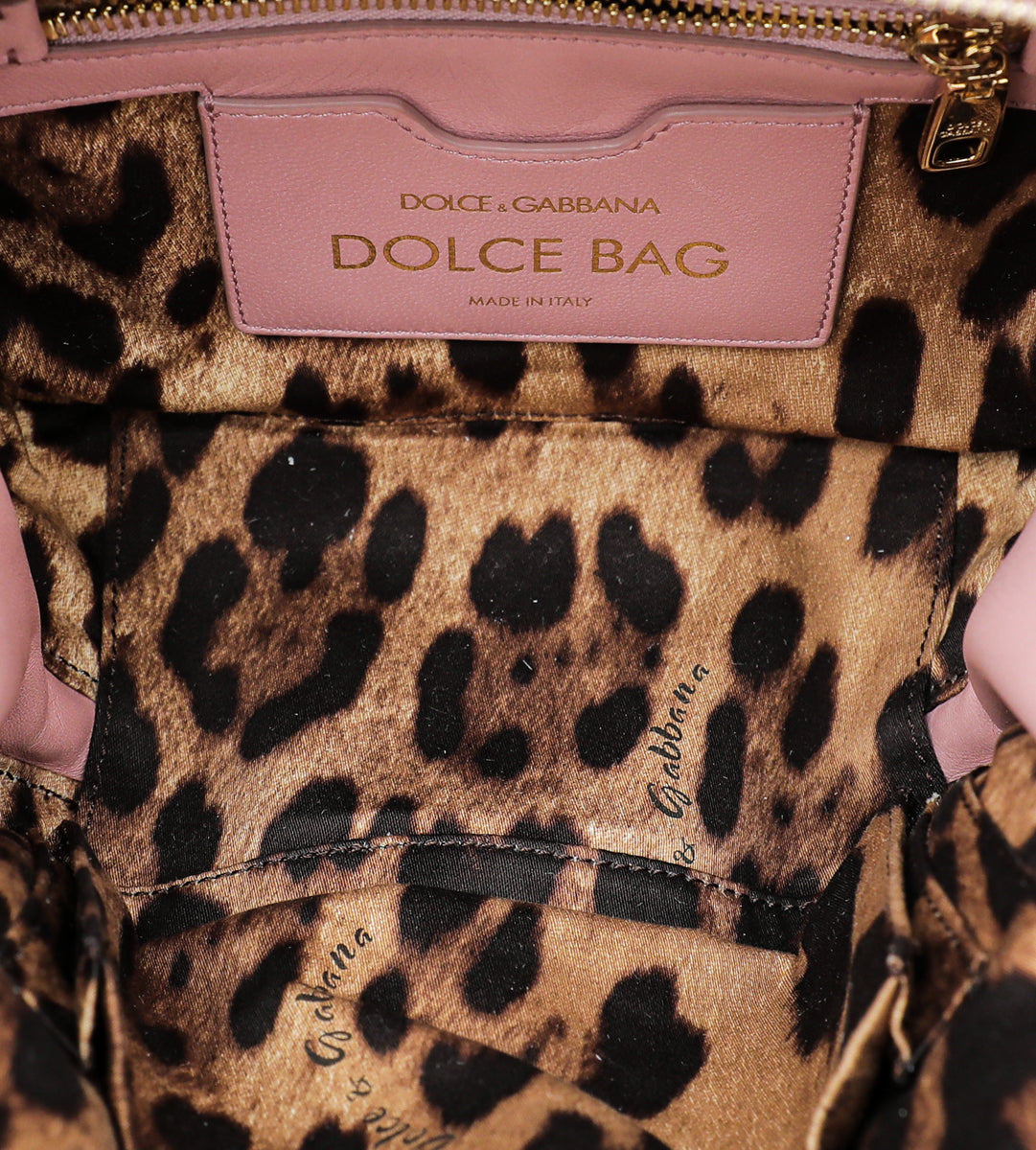 Dolce & Gabbana Pink Dolce Soft Embellished Small Bag