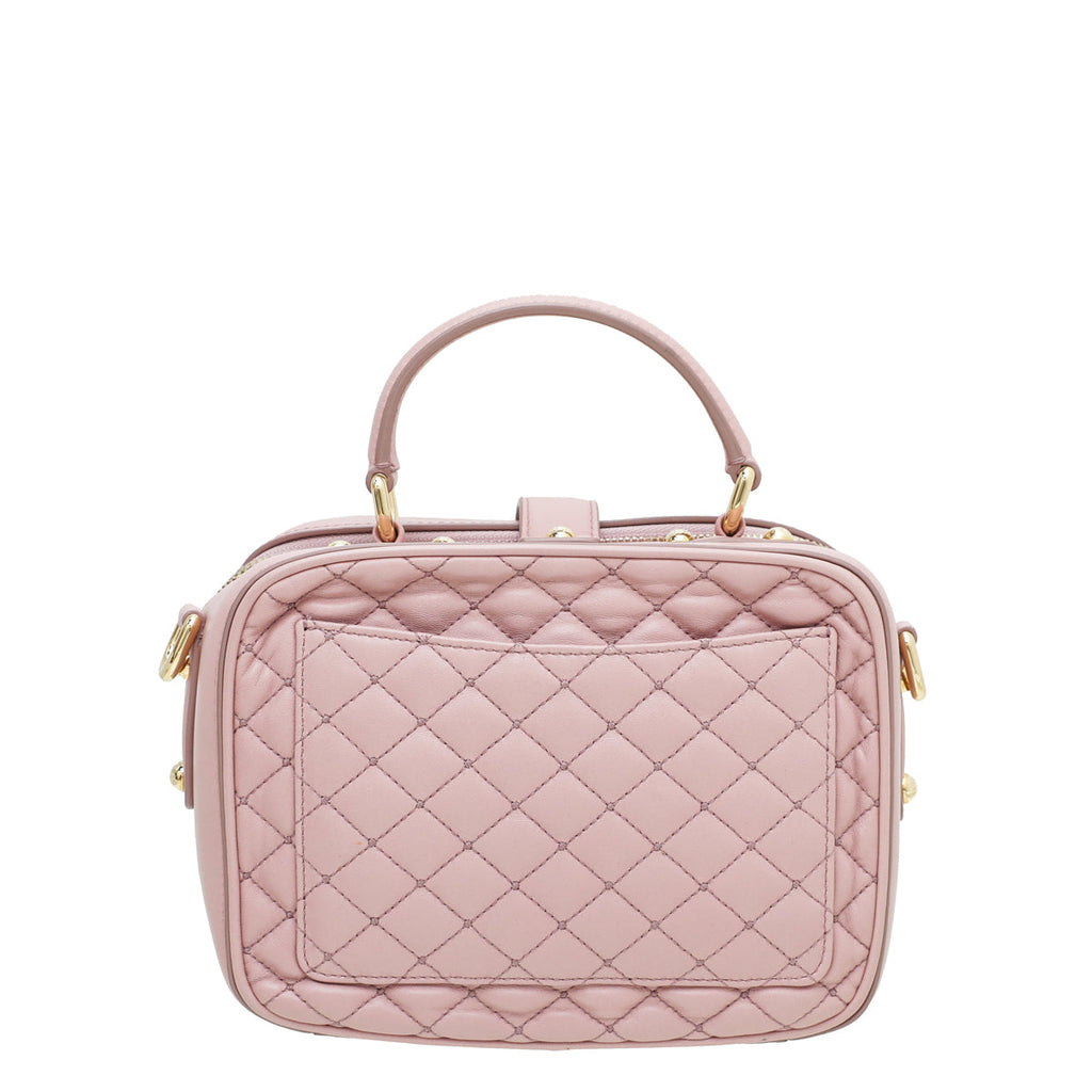 Dolce & Gabbana Pink Dolce Soft Embellished Small Bag