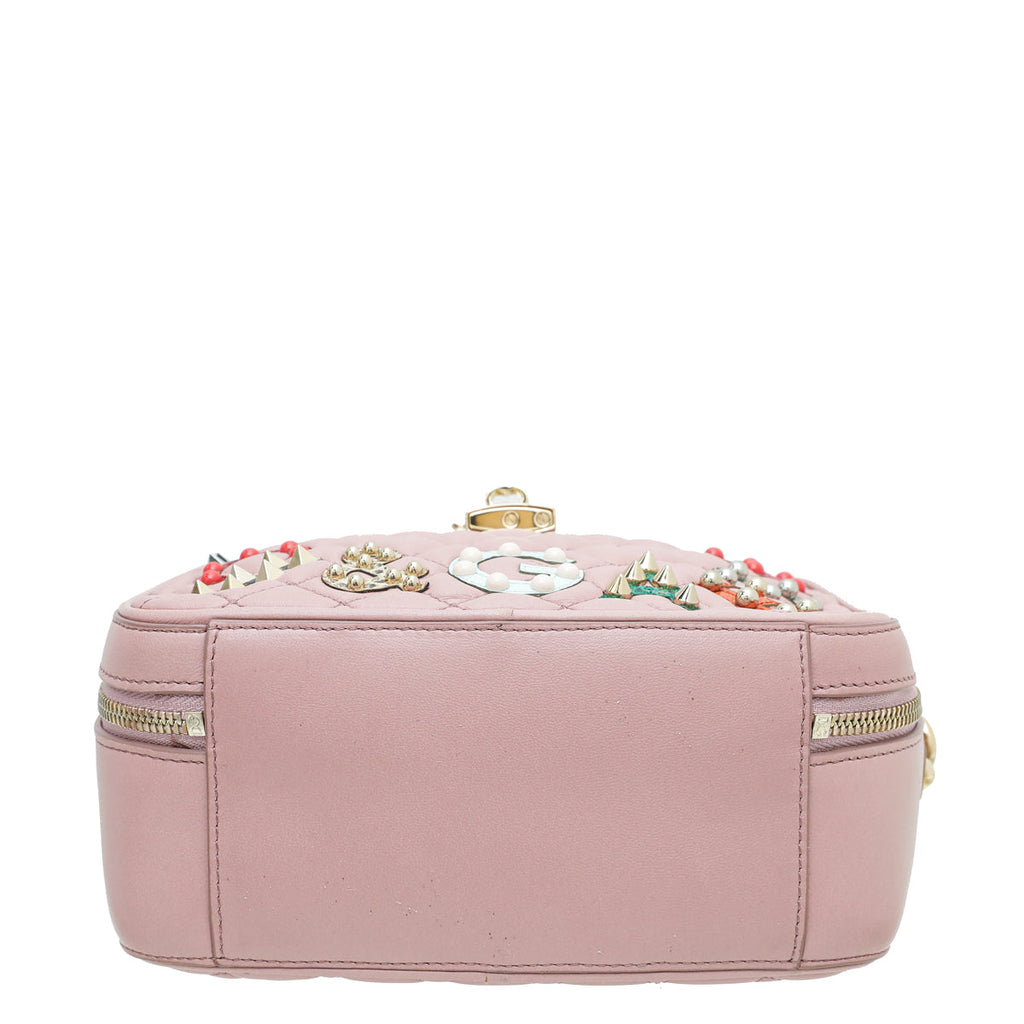 Dolce & Gabbana Pink Dolce Soft Embellished Small Bag