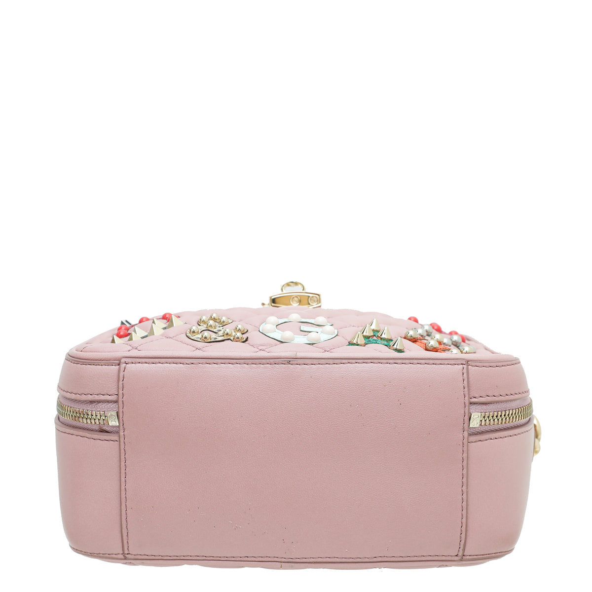 Dolce & Gabbana Pink Dolce Soft Embellished Small Bag