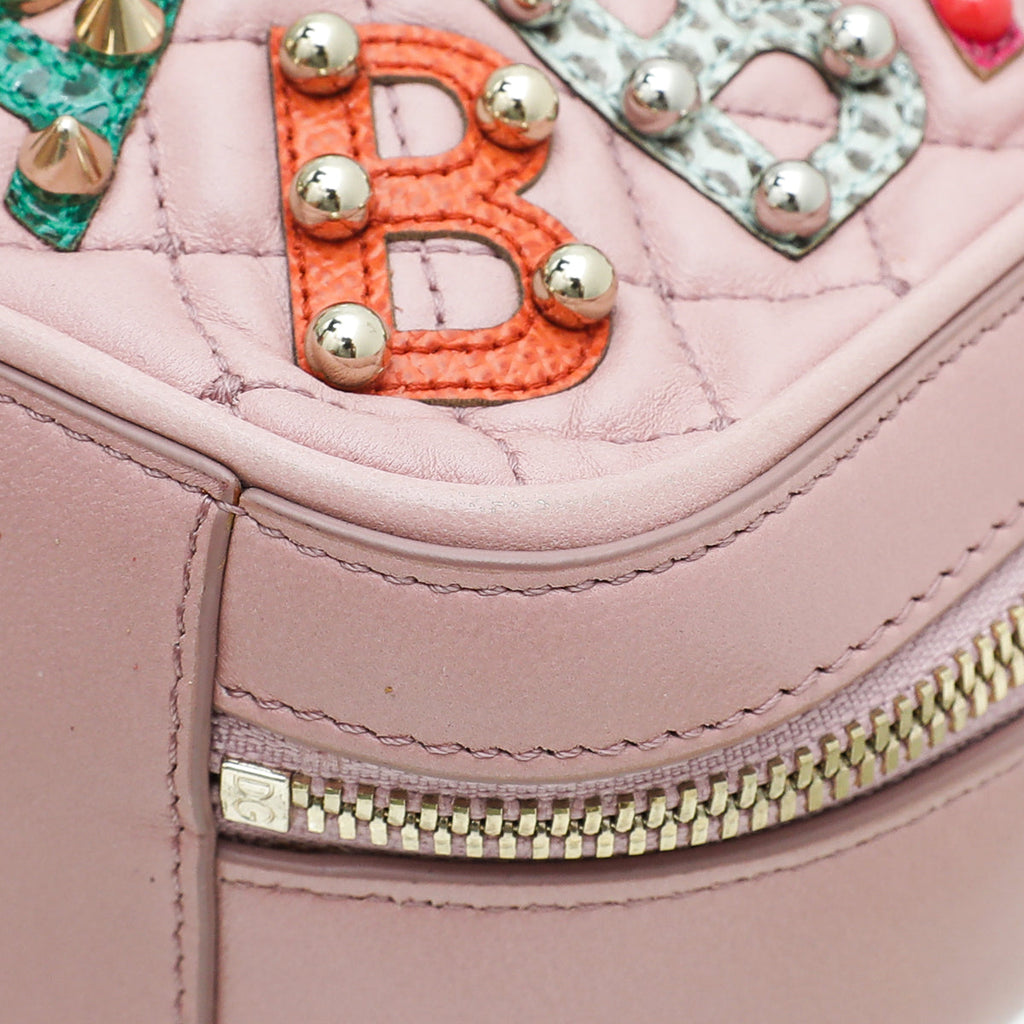 Dolce & Gabbana Pink Dolce Soft Embellished Small Bag