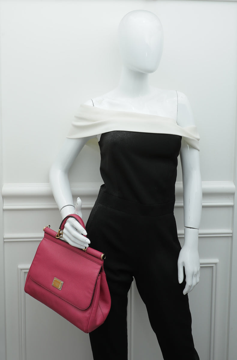 Dolce & Gabbana Fuchsia Dauphine Sicily Bag