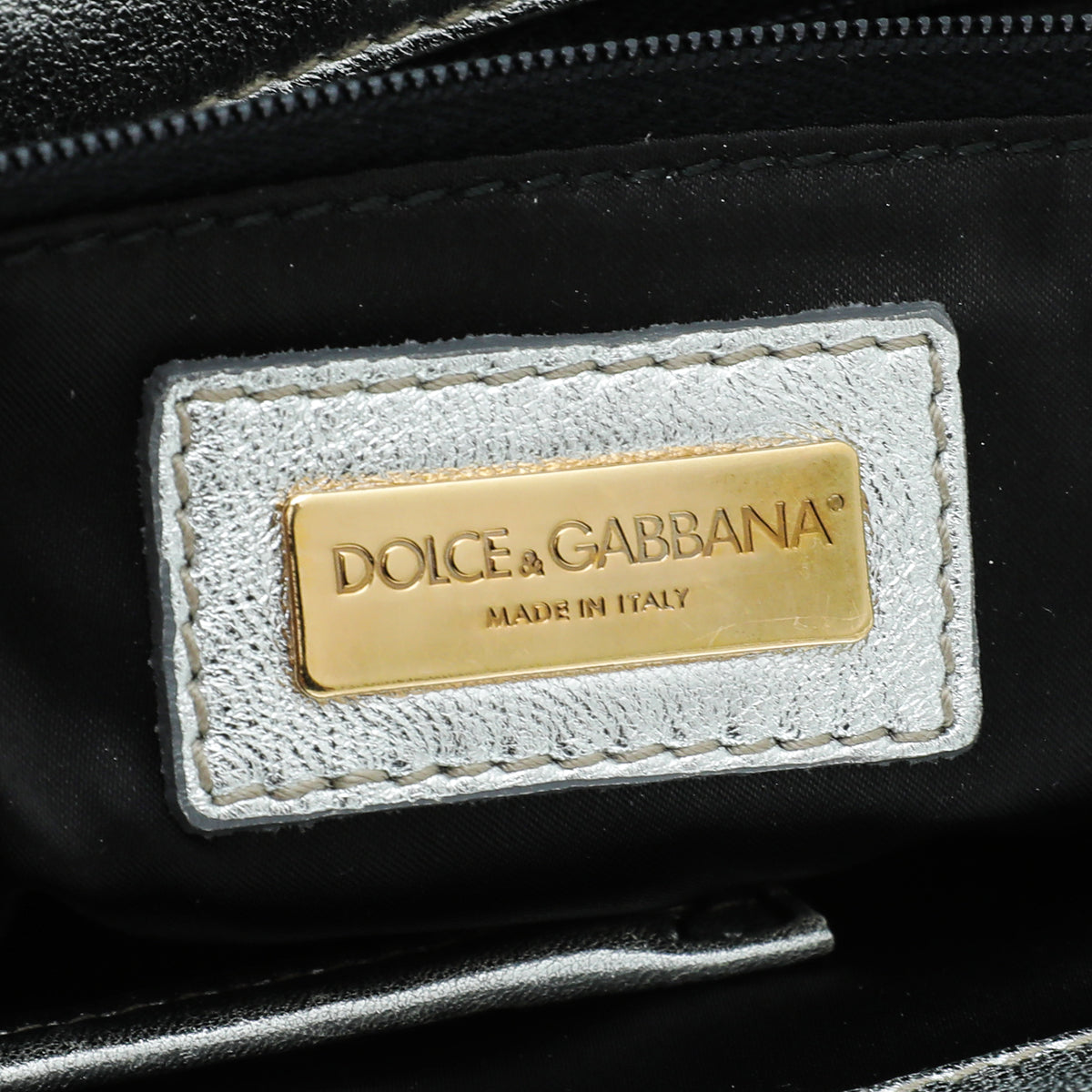 Dolce & Gabbana Bicolor Sequins Miss Charles Flap Bag
