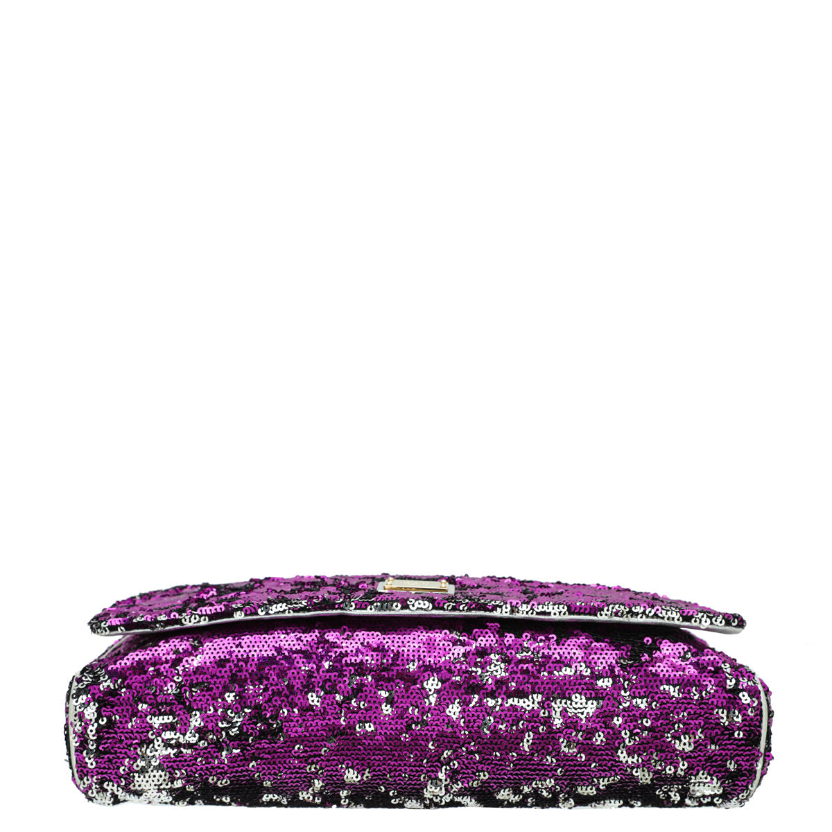 Dolce & Gabbana Bicolor Sequins Miss Charles Flap Bag