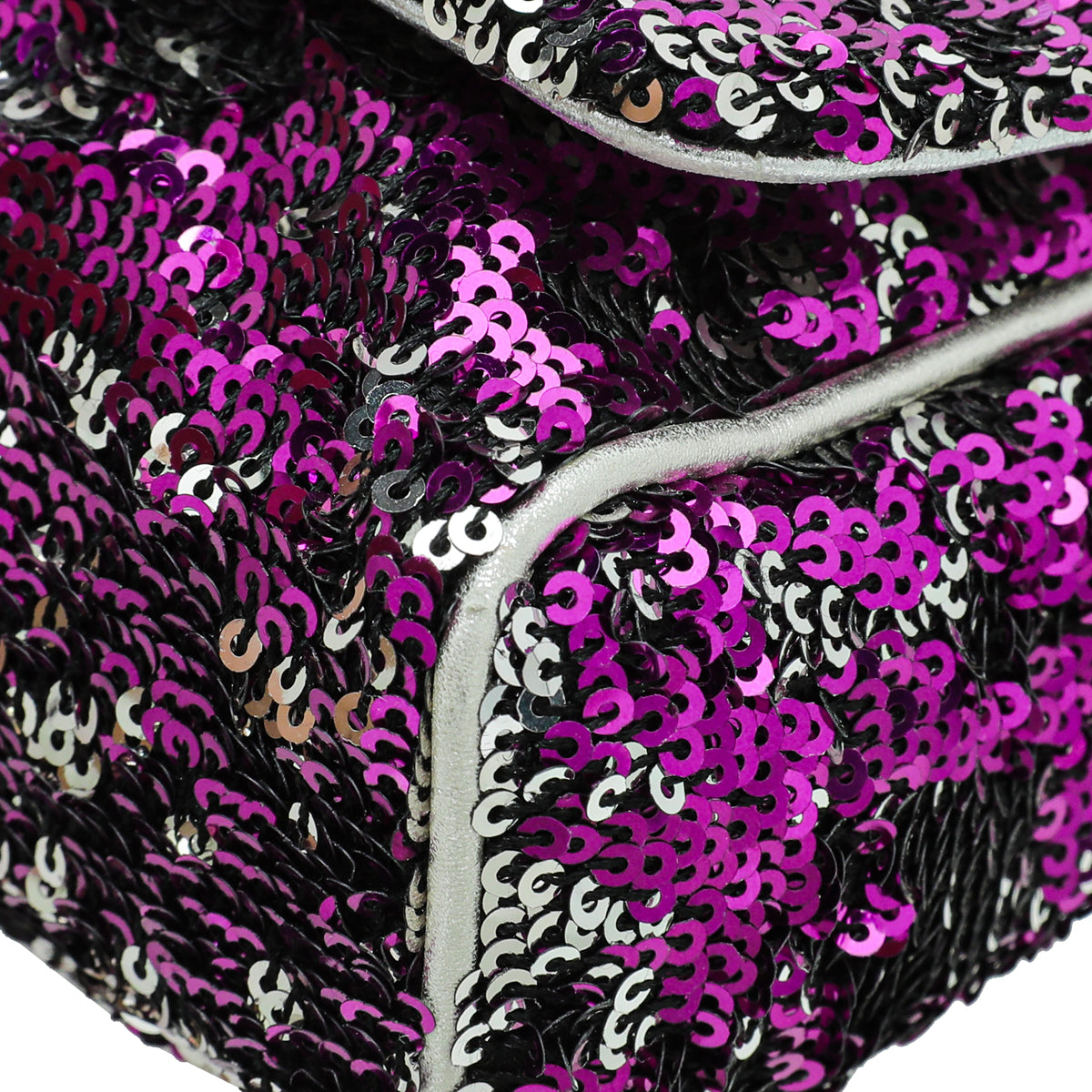 Dolce & Gabbana Bicolor Sequins Miss Charles Flap Bag