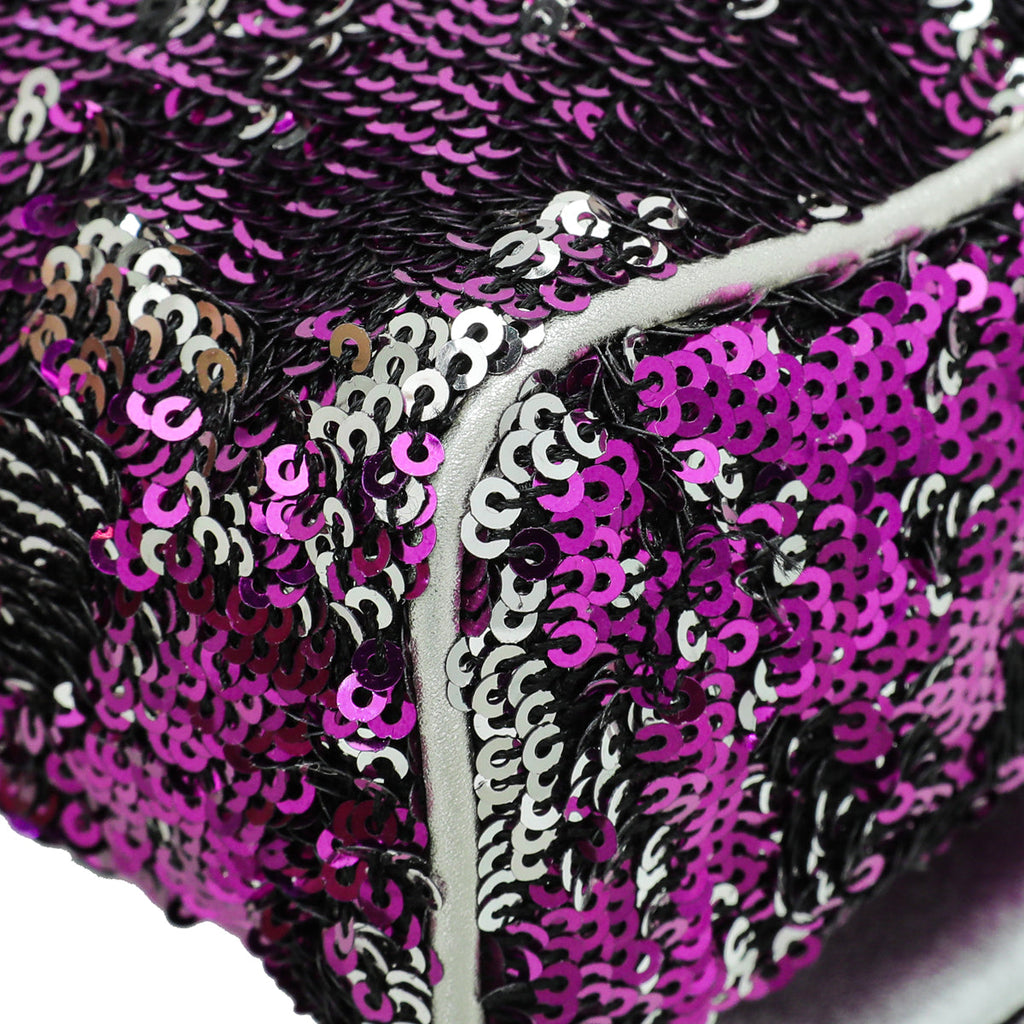 Dolce & Gabbana Bicolor Sequins Miss Charles Flap Bag