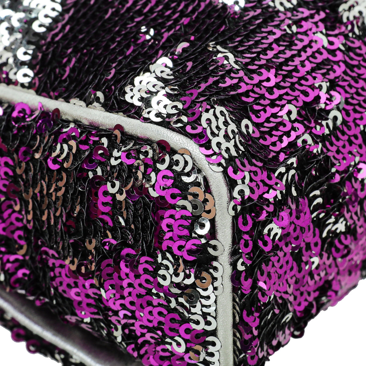 Dolce & Gabbana Bicolor Sequins Miss Charles Flap Bag