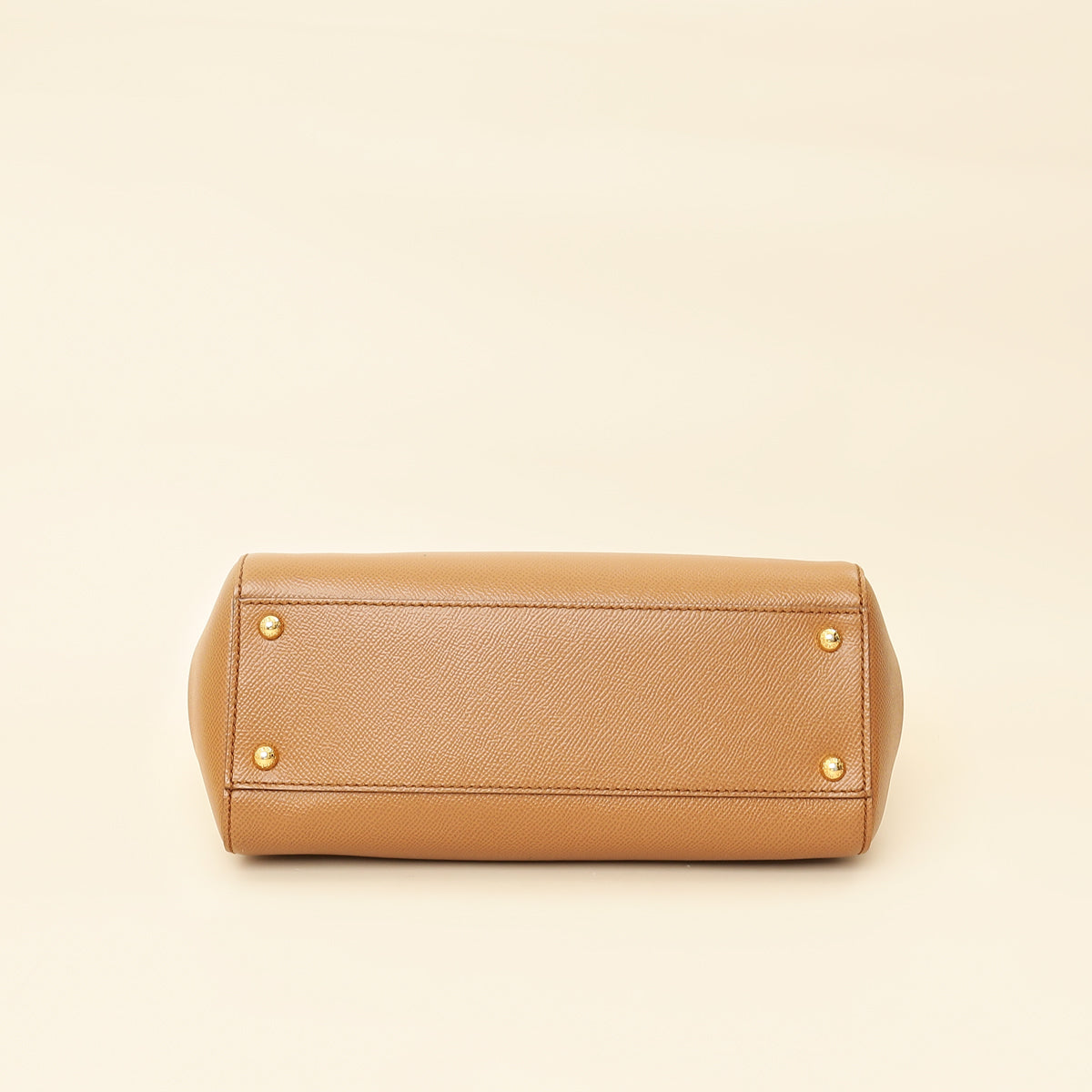 Dolce & Gabbana Brown Sicily Dauphine Medium Flap Bag