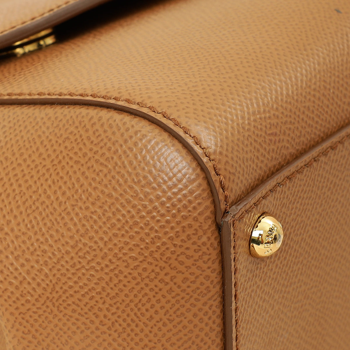 Dolce & Gabbana Brown Sicily Dauphine Medium Flap Bag