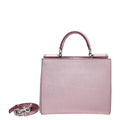 Dolce & Gabbana Metallic Mauve Sicily Shopper Medium Bag