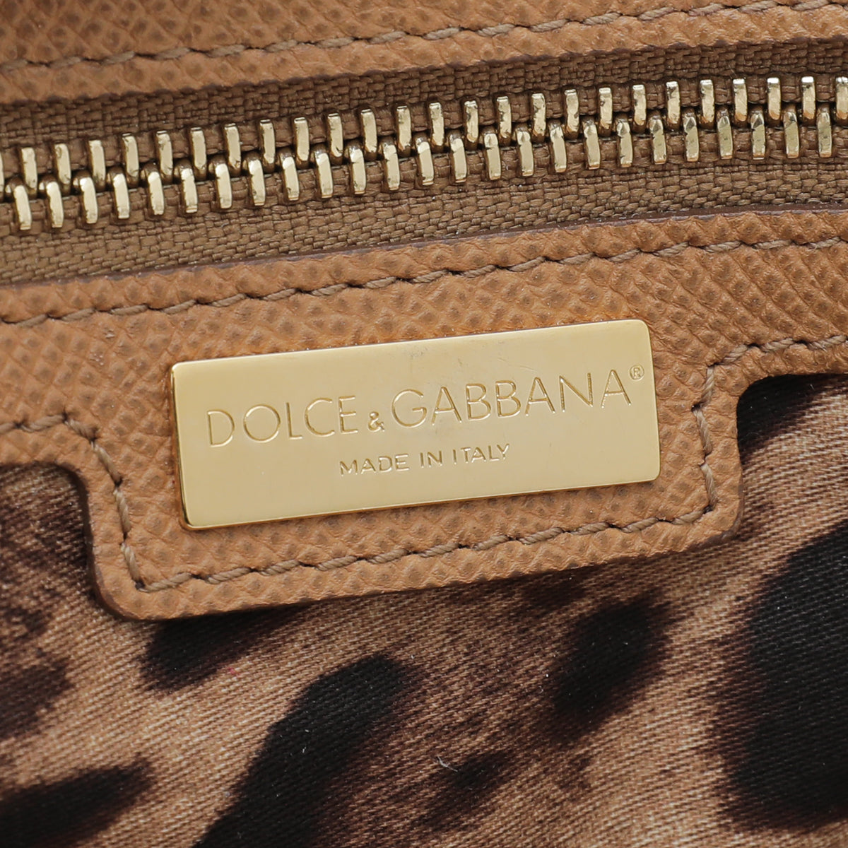 Dolce & Gabbana Caramel Dauphine Sicily Large Bag