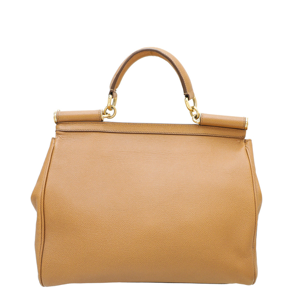 Dolce & Gabbana Caramel Dauphine Sicily Large Bag