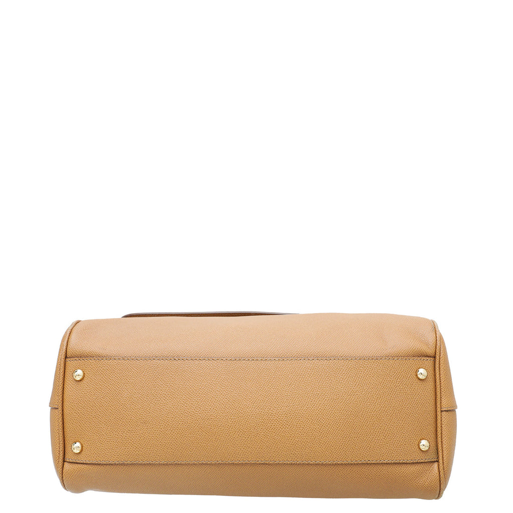 Dolce & Gabbana Caramel Dauphine Sicily Large Bag
