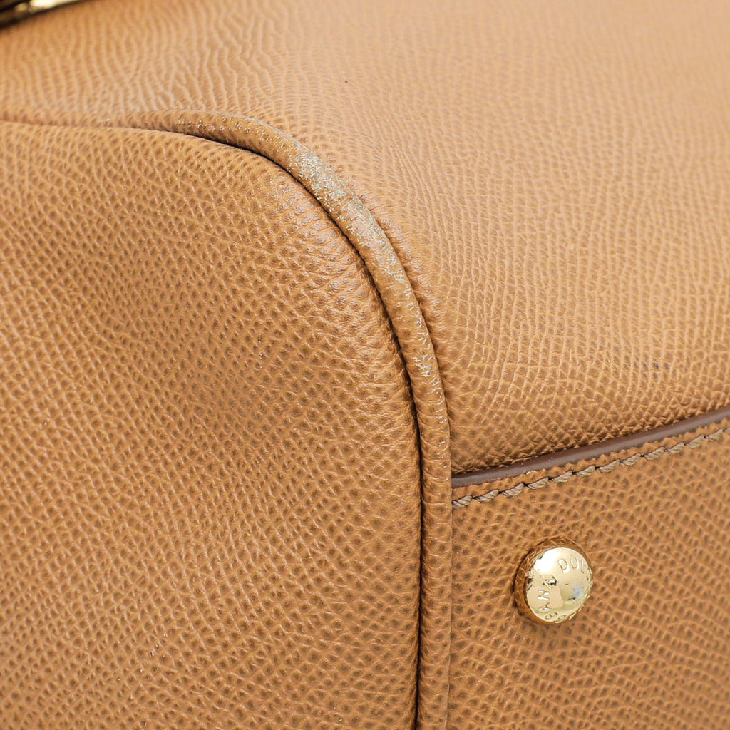 Dolce & Gabbana Caramel Dauphine Sicily Large Bag
