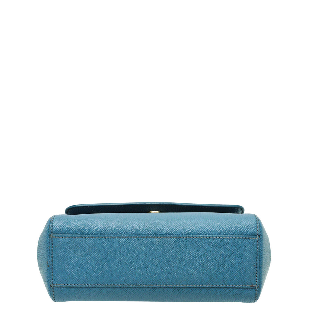 Dolce & Gabbana Pale Blue Dauphine Sicily Small Bag