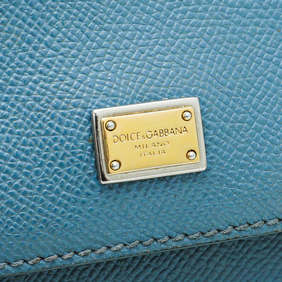 Dolce & Gabbana Pale Blue Dauphine Sicily Small Bag