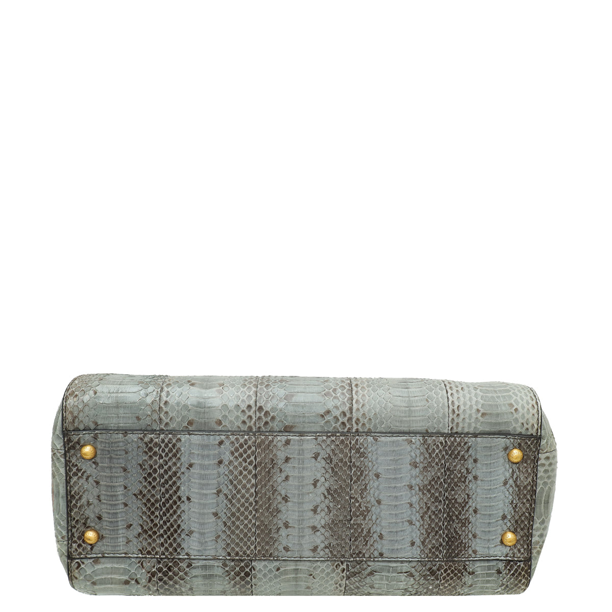 Dolce & Gabbana Grey Python Sicily Large Satchel Bag