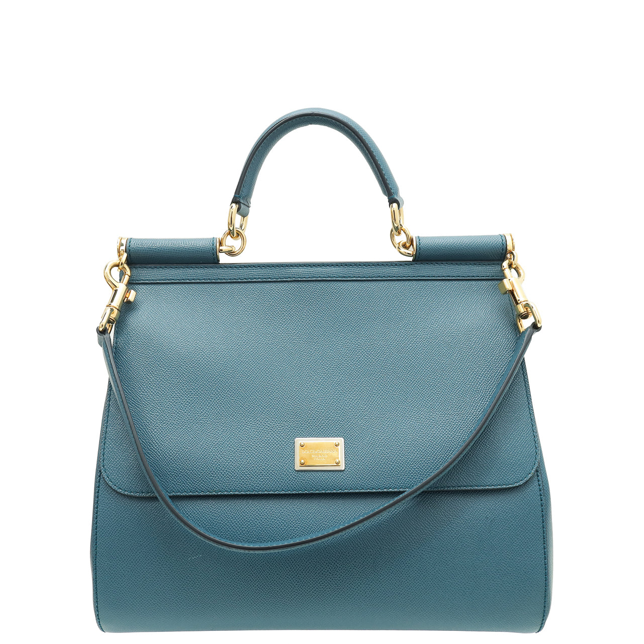 Dolce & Gabbana Slate Blue Dauphine Sicily Large Bag