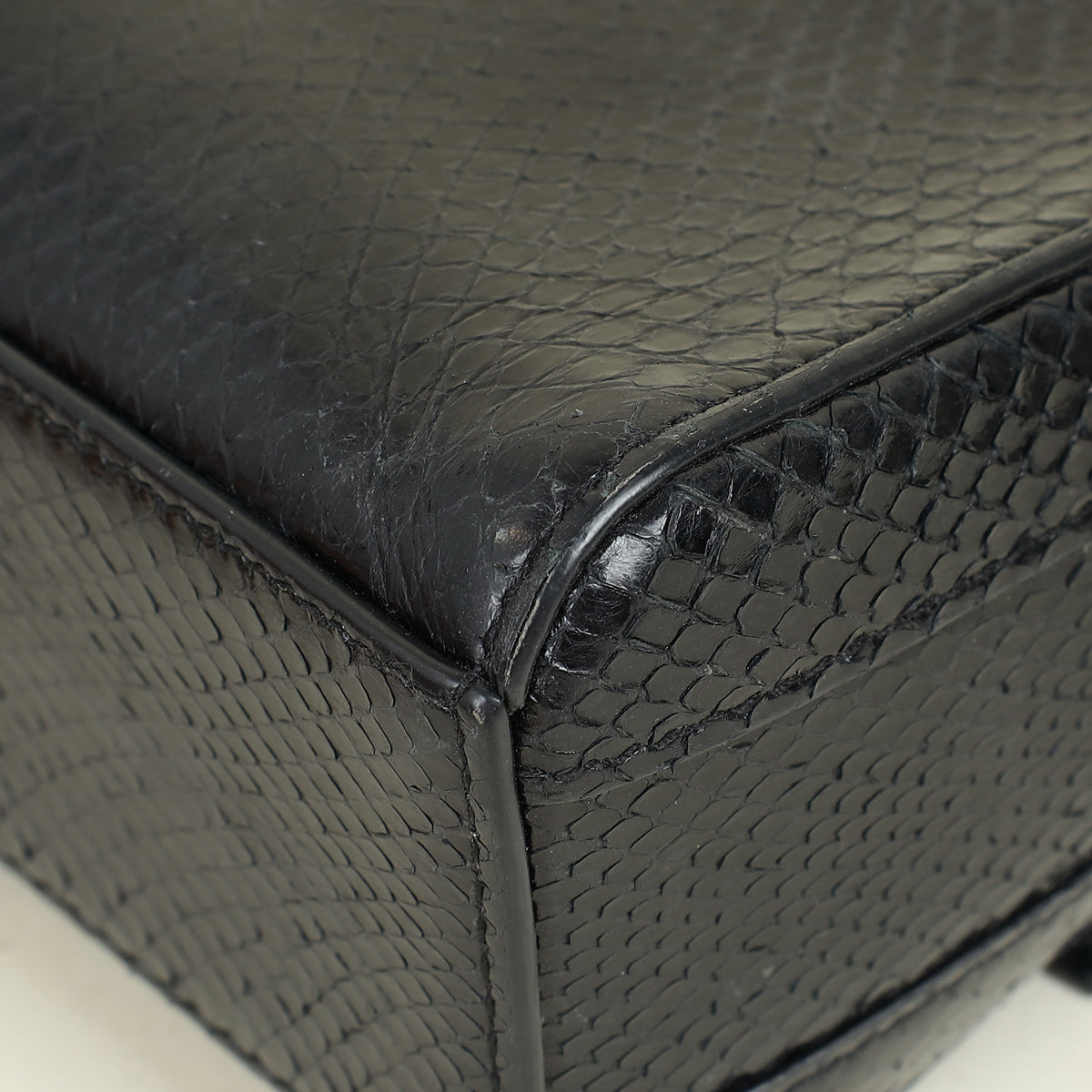 Dolce & Gabbana Black Millennials Python Flap Chain Bag
